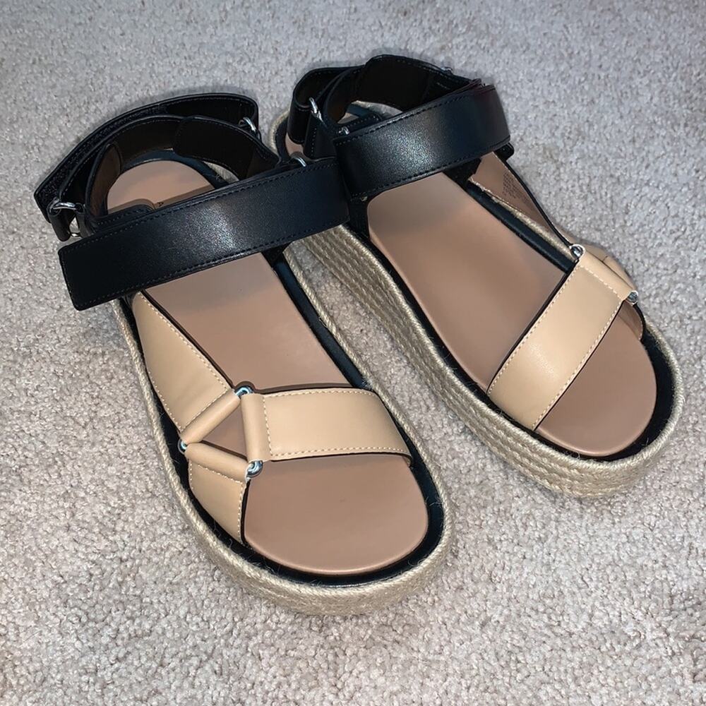 Aerosoles Dave Espadrille Platform Wedge Sandal Sz 10.5 M - NWT